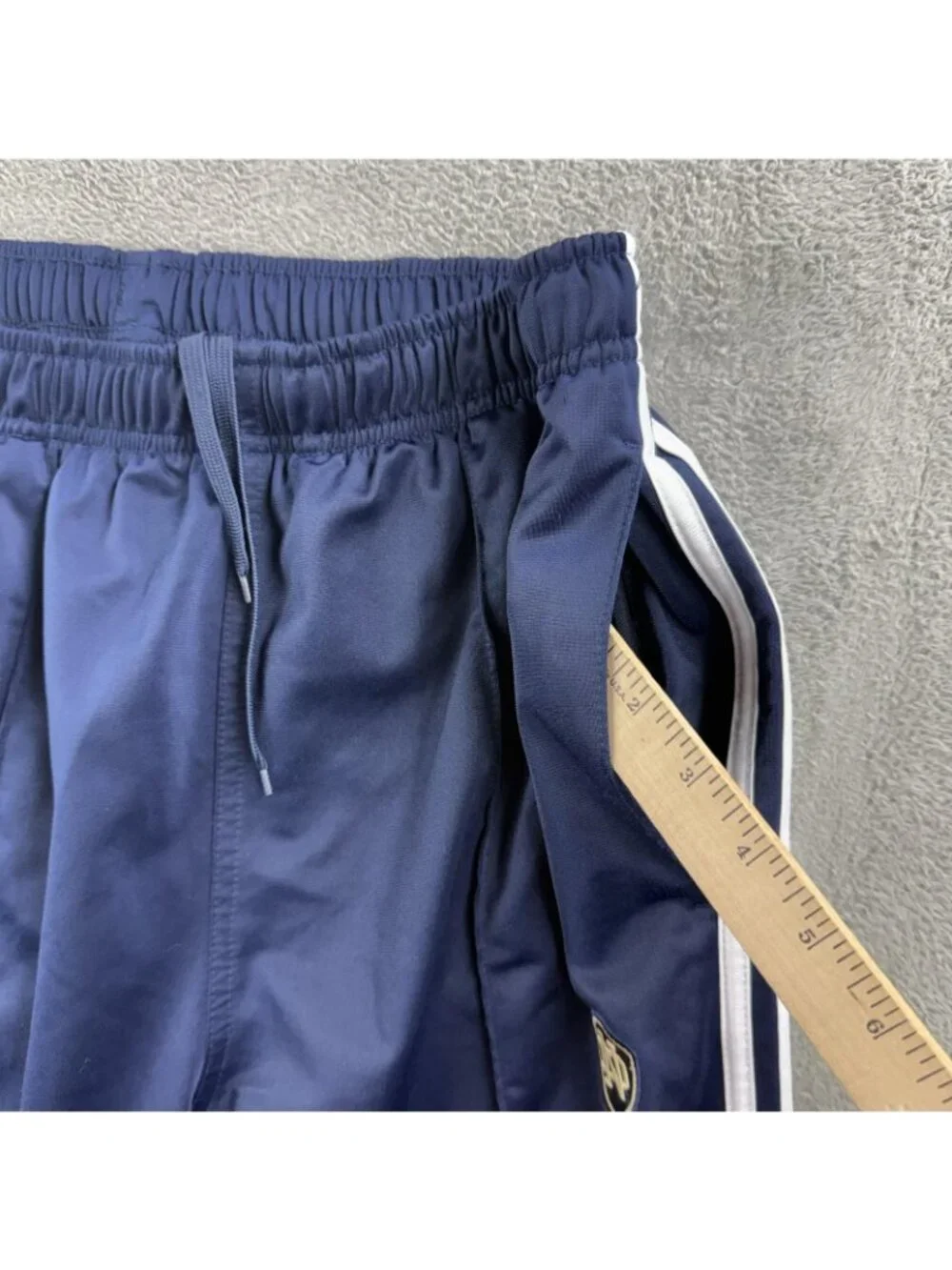 Notre Dame Fighting Irish Pants Men Large Blue NCAA Football Adidas Warm Up